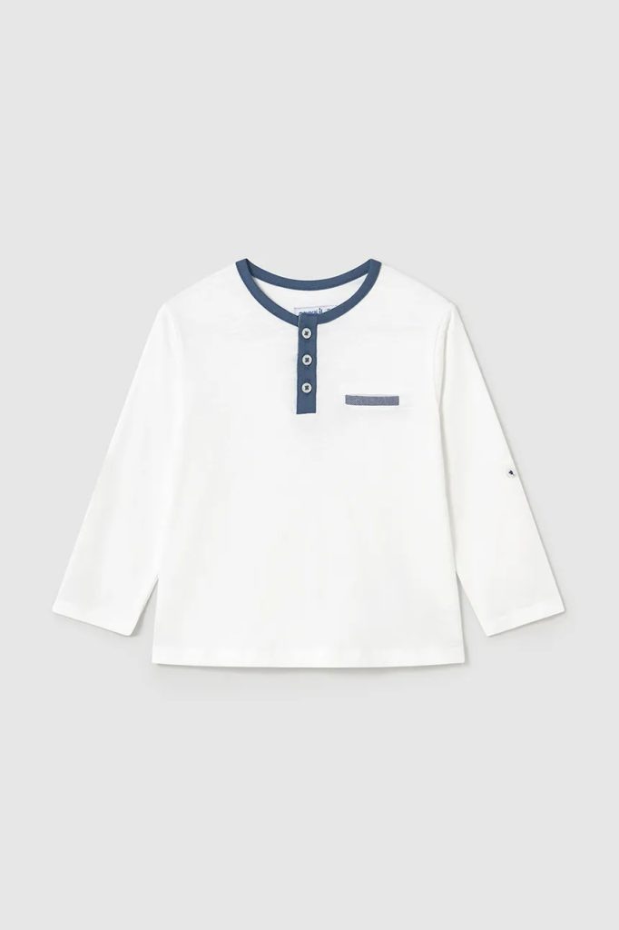 Mayoral longsleeve din bumbac pentru bebeluși neted