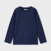 Mayoral longsleeve din bumbac pentru copii culoarea albastru marin