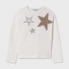 Mayoral longsleeve din bumbac pentru copii culoarea bej