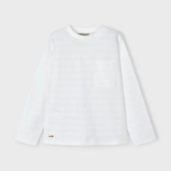 Mayoral longsleeve din bumbac pentru copii culoarea bej