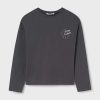 Mayoral longsleeve din bumbac pentru copii culoarea gri