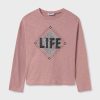 Mayoral longsleeve din bumbac pentru copii culoarea roz