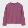 Mayoral longsleeve din bumbac pentru copii culoarea violet