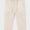 Mayoral pantaloni bebe cargo slim culoarea bej