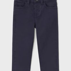 Mayoral pantaloni copii slim fit basic culoarea albastru marin