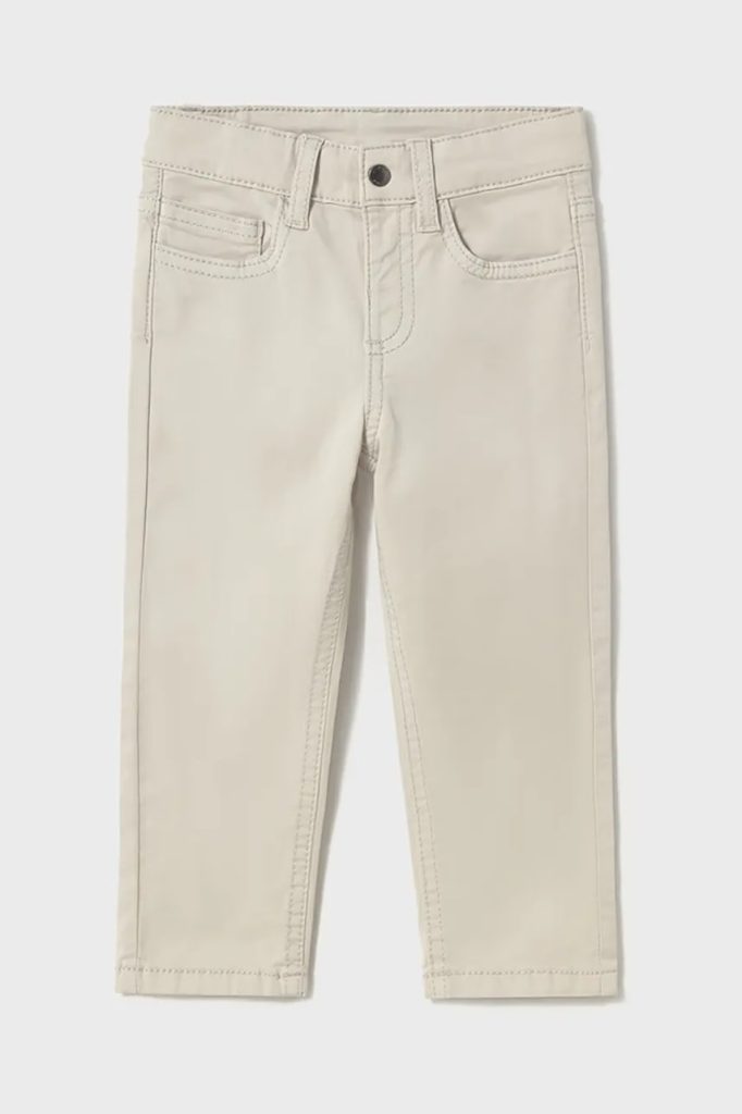 Mayoral pantaloni copii slim fit basic culoarea gri