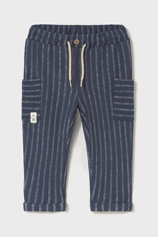 Mayoral pantaloni de bumbac pentru copii culoarea bleumarin