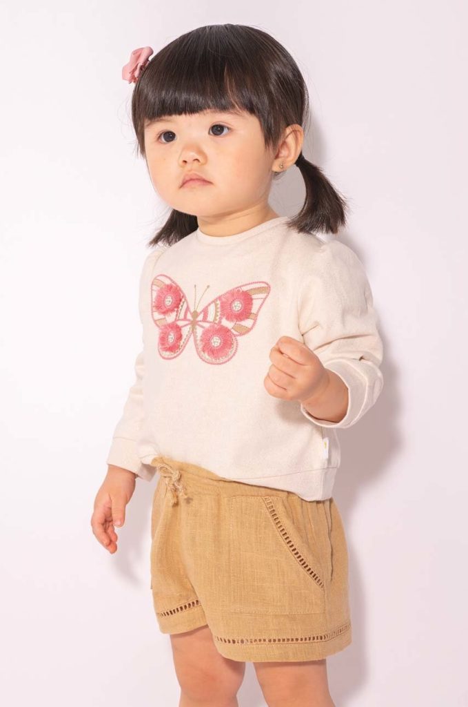 Mayoral pantaloni scurti bebe culoarea bej