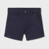 Mayoral pantaloni scurti copii chino basic culoarea albastru marin