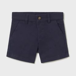 Mayoral pantaloni scurti copii chino basic culoarea albastru marin