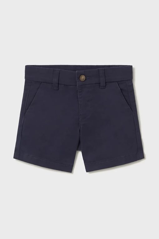 Mayoral pantaloni scurti copii chino basic culoarea albastru marin