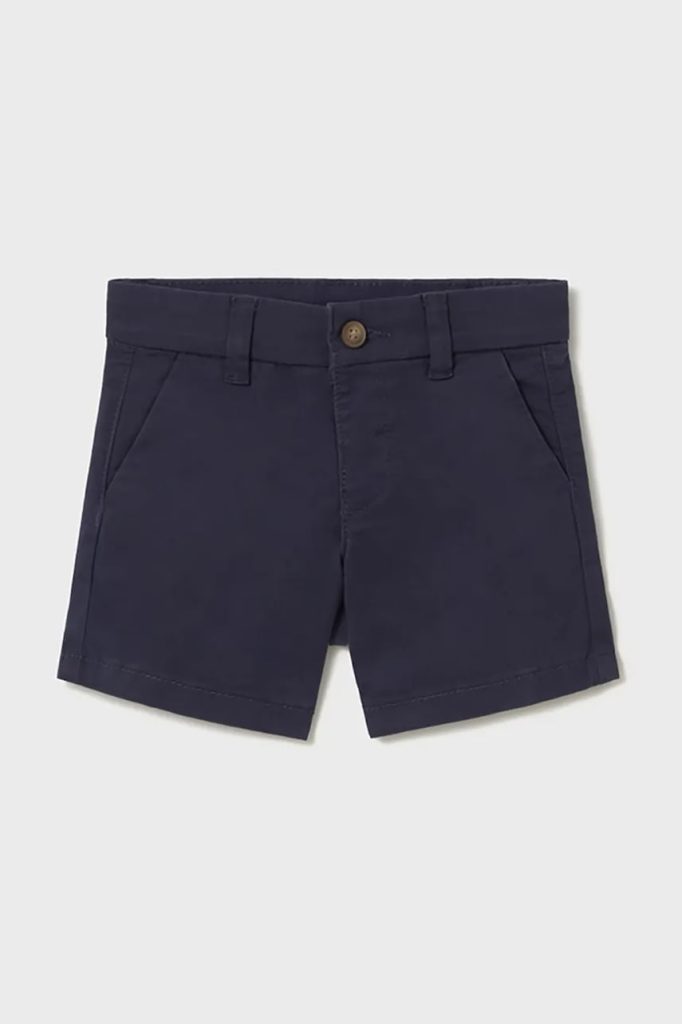 Mayoral pantaloni scurti copii chino basic culoarea albastru marin