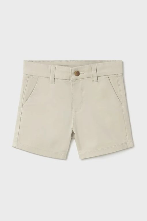 Mayoral pantaloni scurti copii chino basic culoarea gri