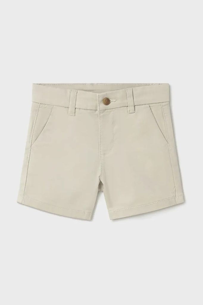 Mayoral pantaloni scurti copii chino basic culoarea gri
