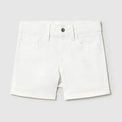 Mayoral pantaloni scurti copii culoarea alb