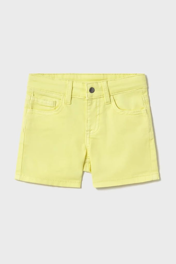 Mayoral pantaloni scurti copii culoarea galben