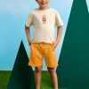 Mayoral pantaloni scurti copii culoarea portocaliu