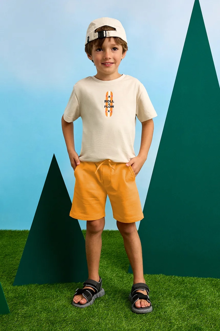 Mayoral pantaloni scurti copii culoarea portocaliu