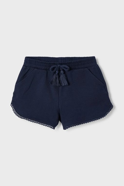 Mayoral pantaloni scurți din bumbac pentru copii culoarea albastru marin
