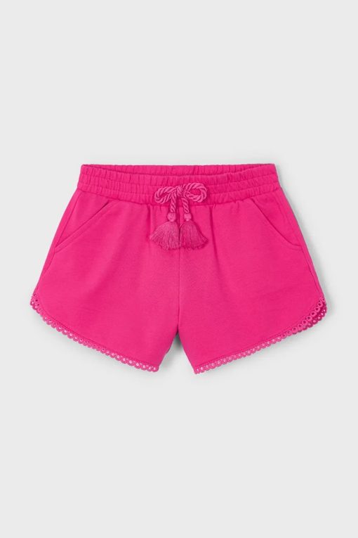 Mayoral pantaloni scurți din bumbac pentru copii culoarea roz