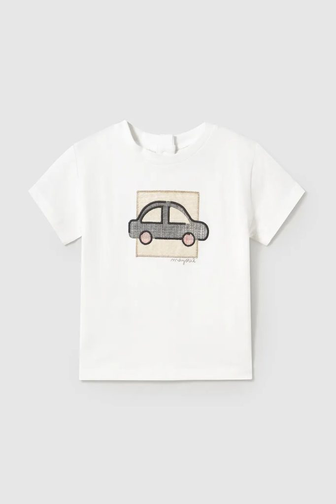 Mayoral tricou copii culoarea alb