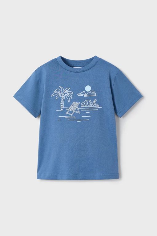Mayoral tricou copii culoarea albastru marin