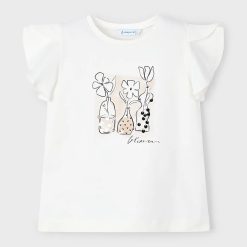 Mayoral tricou copii culoarea bej