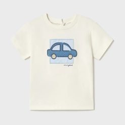 Mayoral tricou copii culoarea bej