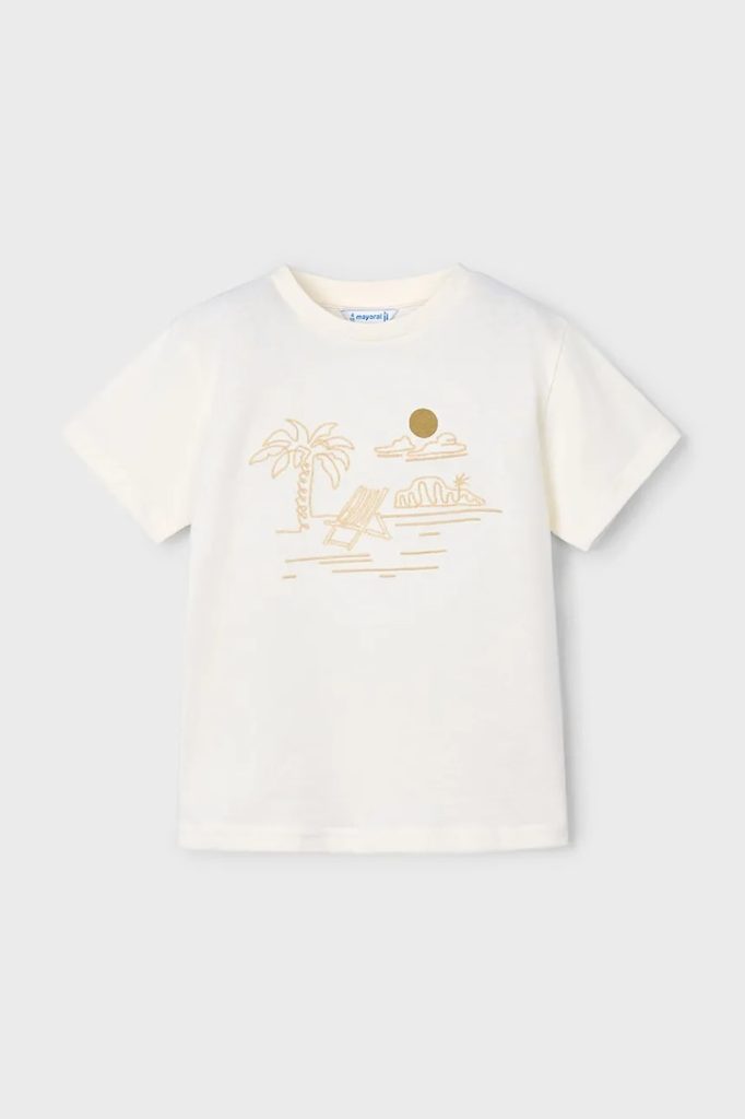 Mayoral tricou copii culoarea bej