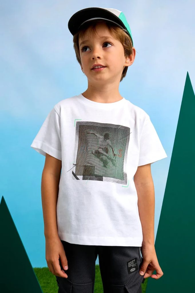 Mayoral tricou de bumbac pentru copii culoarea alb