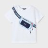 Mayoral tricou de bumbac pentru copii culoarea alb