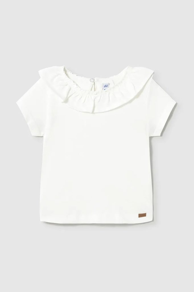 Mayoral tricou de bumbac pentru copii culoarea bej
