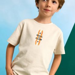 Mayoral tricou de bumbac pentru copii culoarea bej