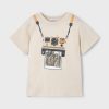 Mayoral tricou de bumbac pentru copii culoarea bej