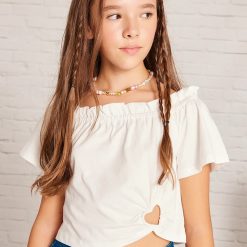 Mayoral tricou de bumbac pentru copii culoarea bej