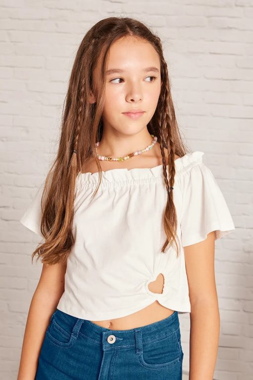 Mayoral tricou de bumbac pentru copii culoarea bej