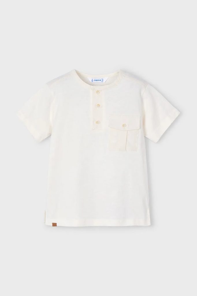 Mayoral tricou de bumbac pentru copii culoarea bej