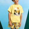 Mayoral tricou de bumbac pentru copii culoarea galben