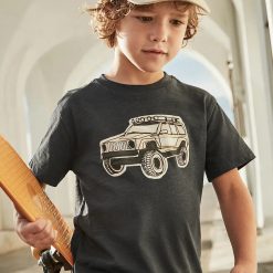 Mayoral tricou de bumbac pentru copii culoarea negru