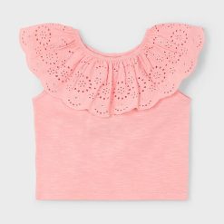 Mayoral tricou de bumbac pentru copii culoarea portocaliu