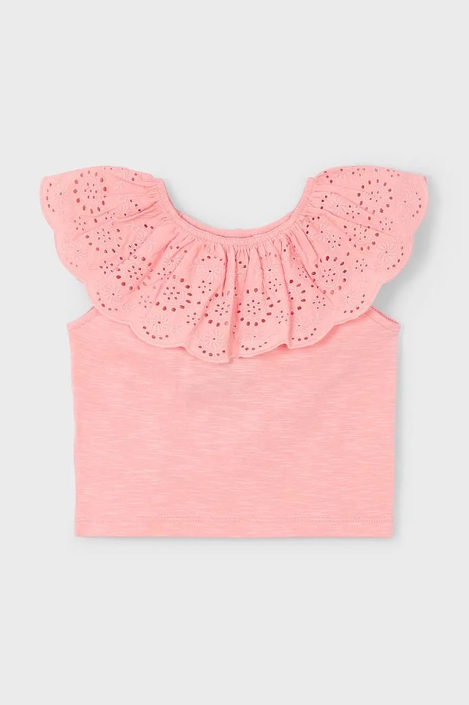 Mayoral tricou de bumbac pentru copii culoarea portocaliu