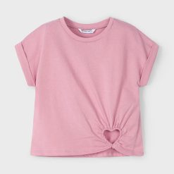 Mayoral tricou de bumbac pentru copii culoarea roz