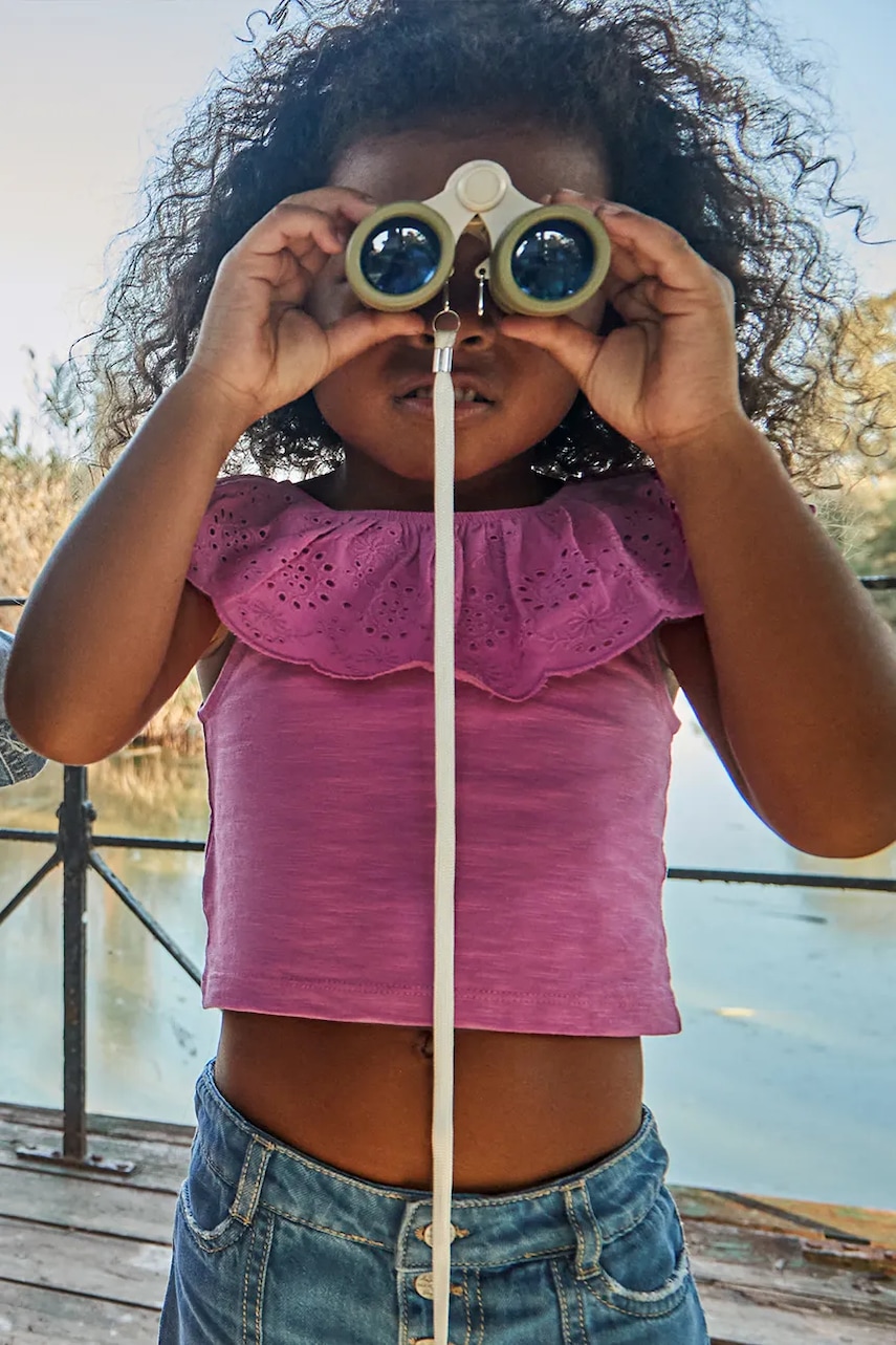 Mayoral tricou de bumbac pentru copii culoarea roz