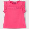 Mayoral tricou de bumbac pentru copii culoarea roz