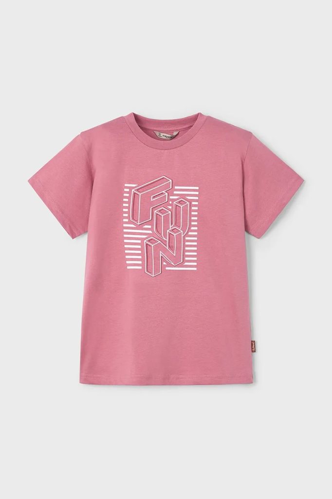 Mayoral tricou de bumbac pentru copii culoarea roz