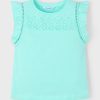 Mayoral tricou de bumbac pentru copii culoarea turcoaz