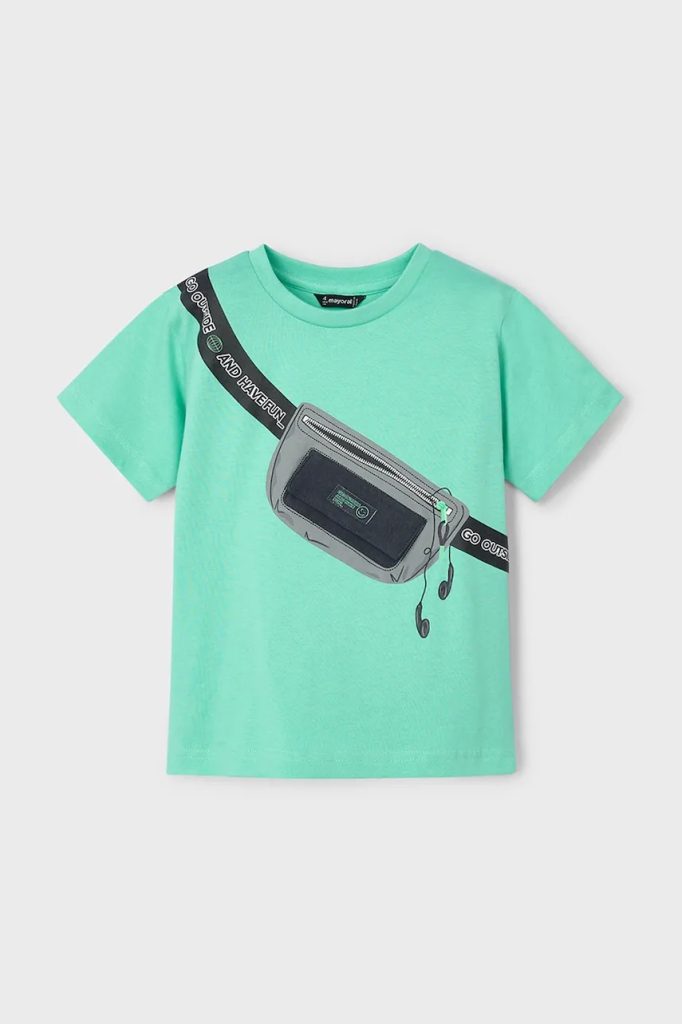 Mayoral tricou de bumbac pentru copii culoarea verde