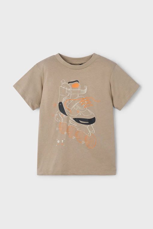 Mayoral tricou de bumbac pentru copii culoarea verde