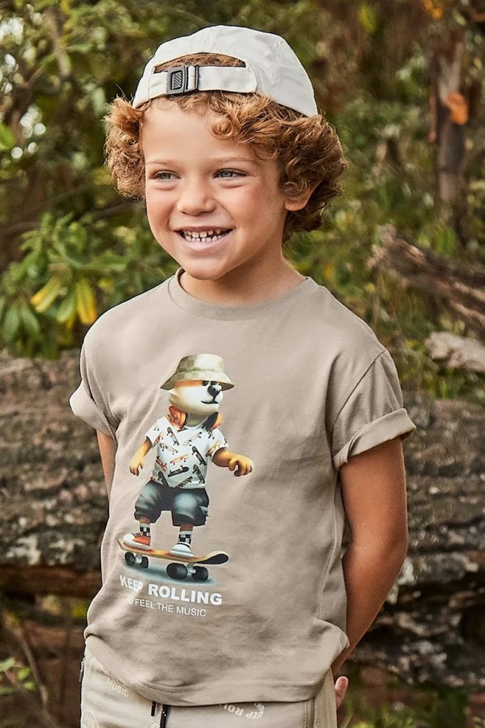 Mayoral tricou de bumbac pentru copii culoarea verde