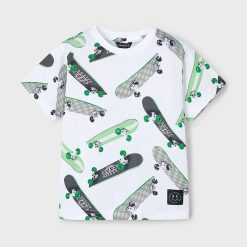 Mayoral tricou de bumbac pentru copii culoarea verde